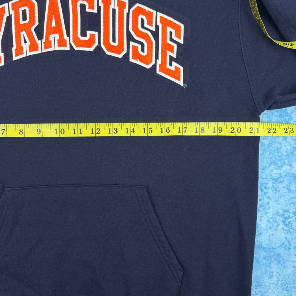 Champion Syracuse University Hoodie Navy Blue Mens Medium Sweatshirt NCAA - Picture 5 of 9